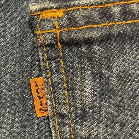 Levi’s Vintage 70s 80s Men’s Orange Tab Medium Wash Bootcut Denim Jeans - Picture 12 of 13